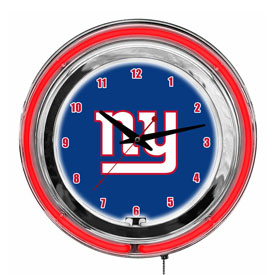 New York Giants 14" Neon Clock, 655-1013