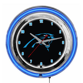 Carolina Panthers 14" Neon Clock, 655-1017