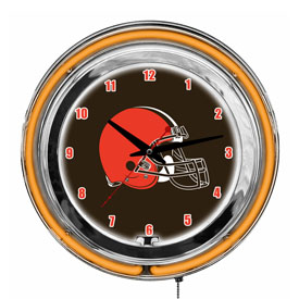 Cleveland Browns 14" Neon Clock, 655-1020