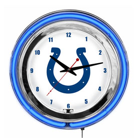 Indianapolis Colts 14" Neon Clock, 655-1022