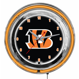 Cincinnati Bengals 14" Neon Clock, 655-1023