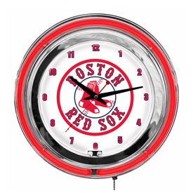Boston Red Sox 14" Neon Clock, 655-2003