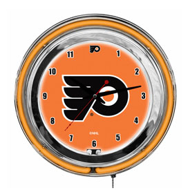 Philadelphia Flyers 14" Neon Clock, 655-4004