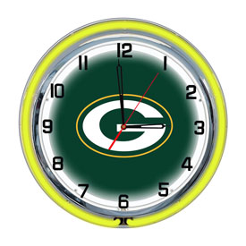 Green Bay Packers 18" Neon Clock, 656-1001