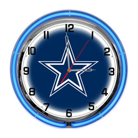 Dallas Cowboys 18" Neon Clock, 656-1002