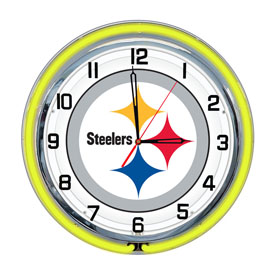 Pittsburgh Steelers 18" Neon Clock, 656-1004
