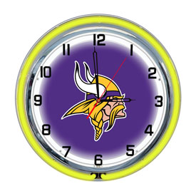 Minnesota Vikings 18" Neon Clock, 656-1007