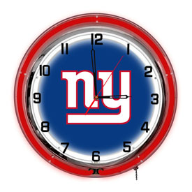 New York Giants 18" Neon Clock, 656-1013