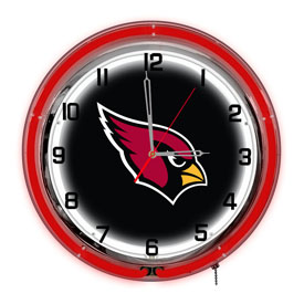 Arizona Cardinals 18" Neon Clock, 656-1029