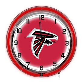 Atlanta Falcons 18" Neon Clock, 656-1030