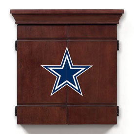Dallas Cowboys Dark Brown Classic Dartboard Cabinet, 659-1002