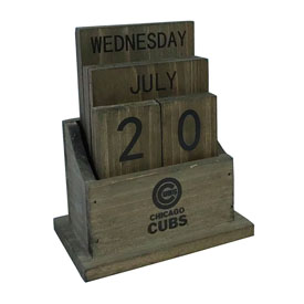Chicago Cubs Wood Block Calendar, 662-2005