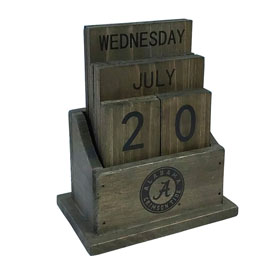 University of Alabama Wood Block Calendar, 662-3001