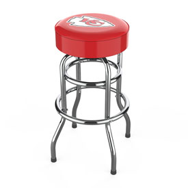 Kansas City Chiefs Chrome Bar Stool, 680-1006
