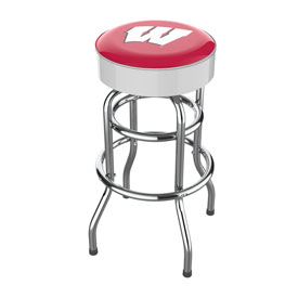 University Of Wisconsin Chrome Bar Stool, 680-3013