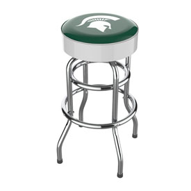 Michigan State Chrome Bar Stool, 680-3016