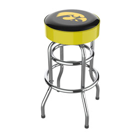 University Of Iowa Chrome Bar Stool, 680-3018