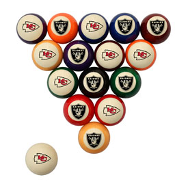 Las Vegas Raiders vs Kansas City Chiefs Rivalry Retro Ball Set , 696-6005