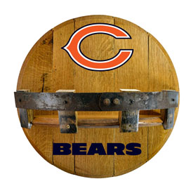 Chicago Bears Oak Bar Shelf, 715-1019