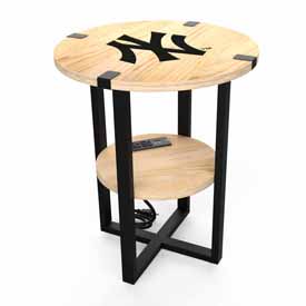 New York Yankees Side Table with Charger, 746-2001
