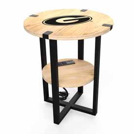 University of Georgia Side Table with Charger, 746-3008