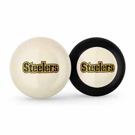 Pittsburgh Steelers Logo Cue Ball & 8 Ball, 755-1004