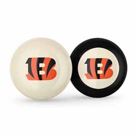 Cincinnati Bengals Logo Cue Ball & 8 Ball, 755-1023