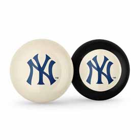 New York Yankees Logo Cue Ball & 8 Ball, 755-2001