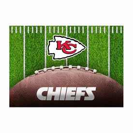 Kansas City Chiefs 5x7 Football Field Washable Area Rug, 758-1006