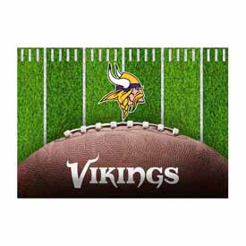 Minnesota Vikings 5x7 Football Field Washable Area Rug, 758-1007