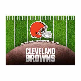 Cleveland Browns 5x7 Football Field Washable Area Rug, 758-1020