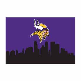 Minnesota Vikings 2x3 Hometown Washable Area Rug, 759-1007
