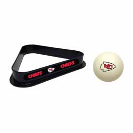 Kansas City Chiefs Cue Ball & Ball Rack, 773-1006