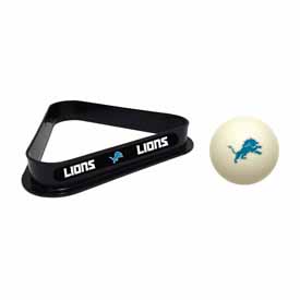 Detroit Lions Cue Ball & Ball Rack, 773-1018