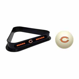 Chicago Bears Cue Ball & Ball Rack, 773-1019