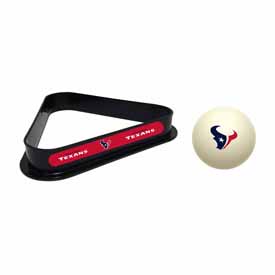 Houston Texans Cue Ball & Ball Rack, 773-1034