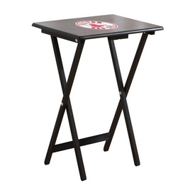 Boston Red Sox 4 TV Trays with Stand, 86-2003