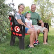 Calgary Flames Park Bench, 488-4011
