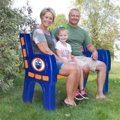 Edmonton Oilers Park Bench, 488-4013