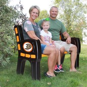 Anaheim Ducks Park Bench, 488-4015