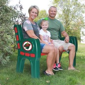 Minnesota Wild Park Bench, 488-4023