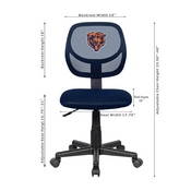 Chicago Bears Navy Task Chair, 496-1019