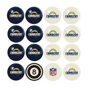 Los Angeles Chargers Home Vs Away Billiard Ball Set, 50-1136