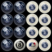 San Diego Padres Home Vs.Away Billiard Ball Set, 50-2111