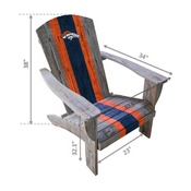 Denver Broncos Wood Adirondack Chair, 511-1003