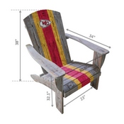 Kansas City Chiefs Wood Adirondack Chair, 511-1006