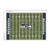 Seattle Seahawks 4'x6' Homefield Rug, 520-5024