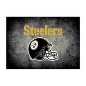 Pittsburgh Steelers 4'x6' Distressed Rug, 522-5004