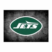 NEW YORK JETS 4X6 DISTRESSED RUG, 522-5038