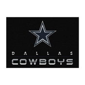 Dallas Cowboys 4'x6' Chrome Rug, 523-5002